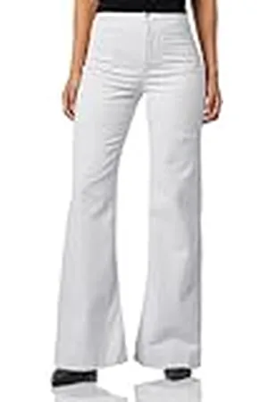 Benetton Pantalone 4iydde019, Jeans Mujer, Azul (Celeste Polvere 135), 40