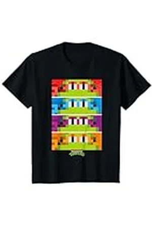 Teenage Mutant Ninja Turtles Niños TMNT Retro Videojuego Raph Leo Donnie & Mikey Kids Camiseta
