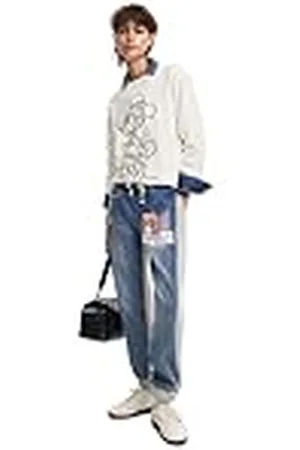 Desigual Pantalón Vaquero Largo para Mujer Jeans, , L