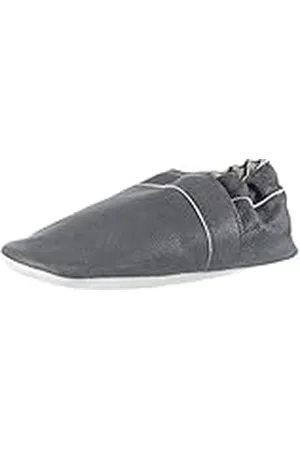 NAME IT NITYOM M 216 - Patucos y Zapatillas de Estar por casa Bebé-Niñas, Color Gris, Talla 17-19