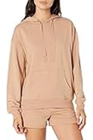 THE DROP Remi Sudadera Holgada de Tejido de Rizo Francés con Manga Larga y Capucha para Mujer, , XL