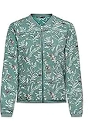ONLY Onlvic Bomber AOP Ptm-Chaqueta, Verde Chino, 36 para Mujer