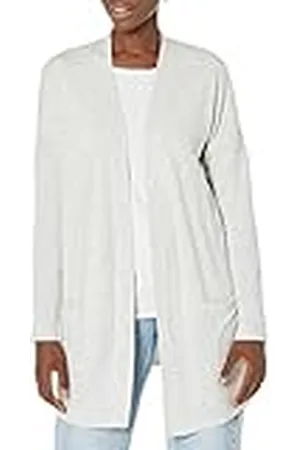 Amazon Cárdigan Abierto de Punto Ligero y Corte Relajado Mujer, , XS