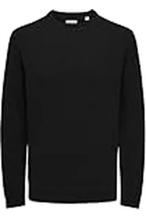 Only & Sons Suéter de Punto para Hombre ONLY&SONS Cuello Redondo Manga Larga Corte Regular Suave cómodo., Color: , Talla Sudadera:M