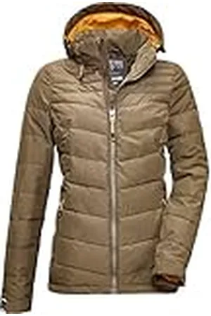 Killtec Skane Wmn - Chaqueta acolchada para mujer con aspecto de plumón y capucha con cremallera
