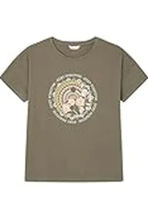 Springfield SPRINGFILED Camiseta Gráfica Étnica, Camiseta Mujer, kaki, M