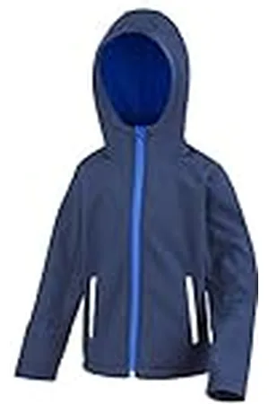Result R224j KT Core TX Performance-Chaqueta Softshell con Capucha, Infantil, Azul Marino/Royal, Large/Size 9/10