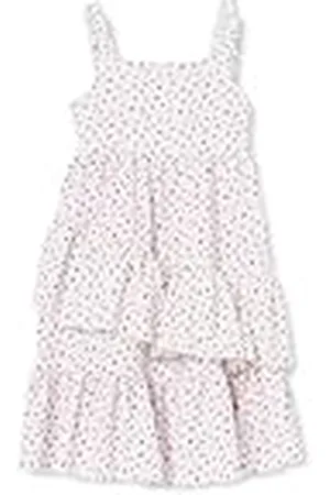 Koton Flower Dress Straps Ruffled Detail Textured Pleated, Vestido