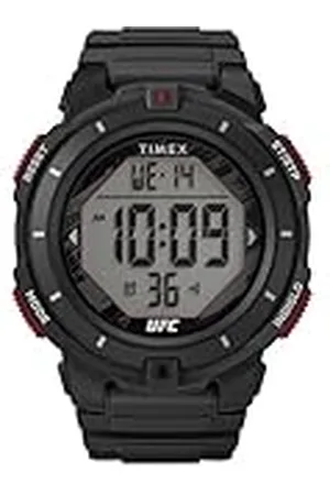 Timex UFC Rumble - Reloj para hombre de 50 mm, pulsera negra, esfera digital, caja negra TW5M59600