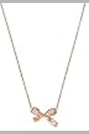 Emporio Armani Collar Para Mujer Sentimental, Longitud: 350+70mm / Tamaño Lazo: 17X12mm Collar De Plata De Ley, EG3543221