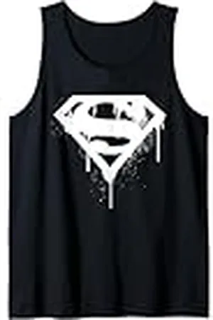 DC Comics Originals DC Superman Logo Doomsday Graffiti blanco Camiseta sin Mangas