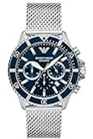 Emporio Armani Reloj para hombre de acero inoxidable con cronógrafo, AR11587