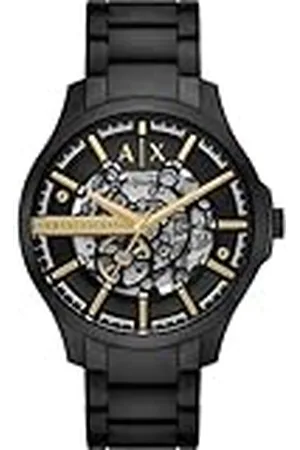 Armani Exchange Reloj Analógico para Hombres de Mecánico de Cuerda Manual con Correa en Acero Inoxidable AX2463