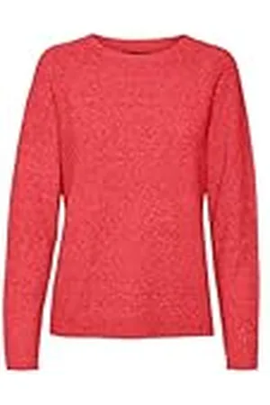 VERO MODA Vmdoffy LS Blusa con Cuello Redondo Ga Noos Jersey de Punto, , XL para Mujer