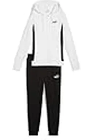 PUMA Hooded Sweat Suit TR cl, Trajes de punto Mujer, White