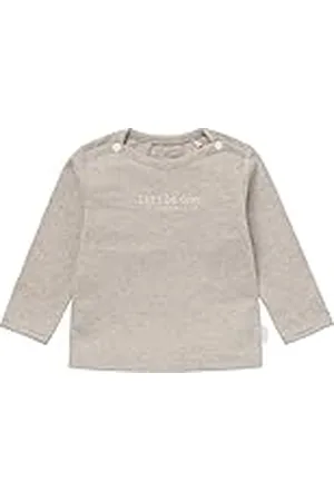 Noppies U tee LS Hester Text Camiseta, Taupe Melange-P757, 44 cm Unisex bebé
