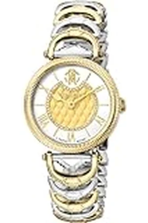 Roberto Cavalli Reloj Analógico para Mujeres de Cuarzo con Correa en Acero Inoxidable RV1L138M0051
