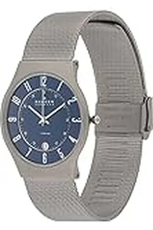 Skagen Sundby reloj para hombre, movimiento de cuarzo con correa de acero o piel, , 37MM