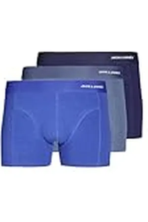 JACK & JONES Jaccrew Bamboo Trunks 3 Pack Sn, , L (Pack de 3) Hombres
