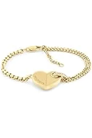 Tommy Hilfiger Jewelry Pulsera de Cadena para Mujer en Oro Amarillo con un Charm de Corazón - 2780929
