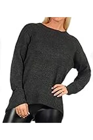ONLY Mujer Jersey de Punto Cálido de Manga Larga Cuello Redondo Suéter Tejido Suelto Elástico ONLNANJING, Color: , Talla:S