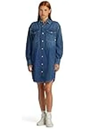 G-Star Para Mujer Vestido Relaxed Drawcord Denim, , S