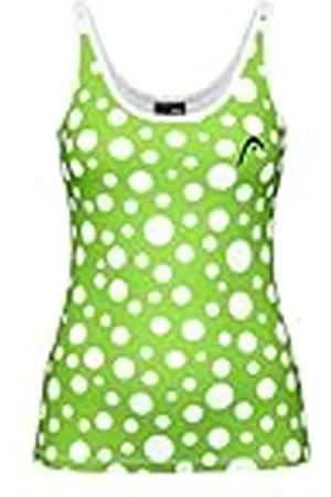 Head Spirit II Camiseta sin Mangas para Mujer, Color Verde Picante/Estampado Perf w