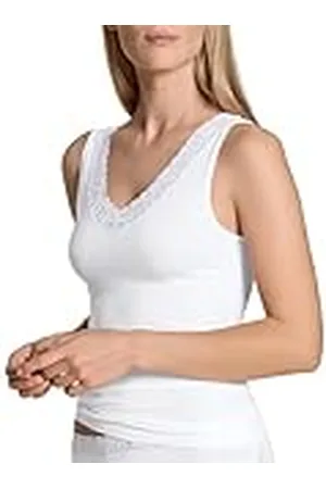 Calida Natural Comfort Lace Shirt, White, 42 Women