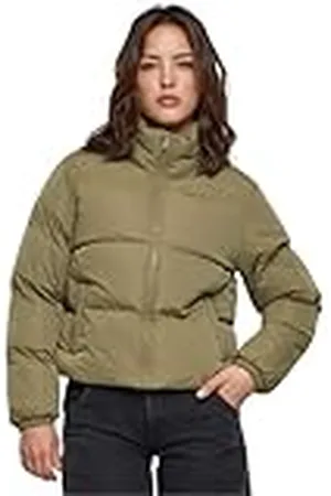 Urban classics Ladies Short Peached Puffer Jacket Chaqueta, , L para Mujer