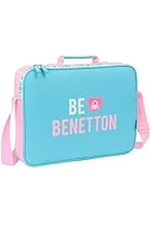 Safta M385 612552385, Benetton Unique-Cartera Extraescolares, Maletín Portatodo, Bandolera, Cómoda y Versátil, Calidad y Resistencia, 38x6x28 cm, Color Unisex niños, , M