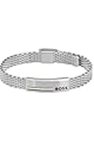 HUGO BOSS Jewelry Pulsera de Eslabones para Hombre Colección ALEN en Acero Inoxidable con una Placa Grabada - 1580611