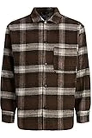 JACK & JONES Bestseller A/S Jorzac Check-Overshirt LS Noos Polo, , M para Hombre