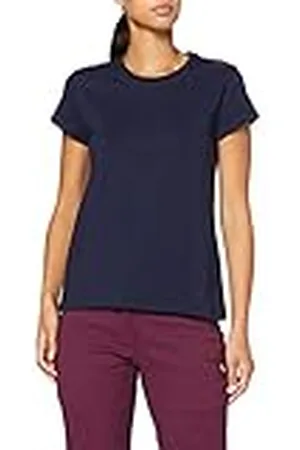 CMP Camiseta de punto elástico mujer, Azul negro, XXS