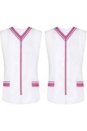 MISEMIYA Paquete 2 Unidades - Camisa Sanitaro Mujer Sin Manga Uniformes Limpieza Uniformes Medicos Clinica Veterinarias 2-818 - M