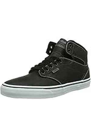 Vans Atwood Hi - Zapatillas para hombre, Black (Leather Black/White), 45 EU / 10.5 UK / 11.5 US