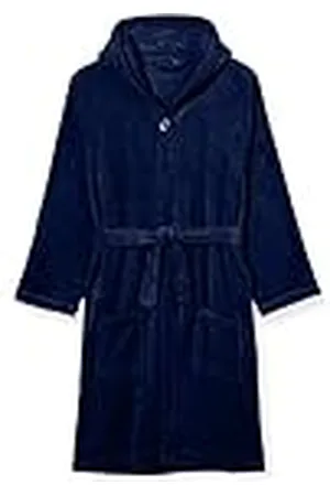 Playshoes Fleece-Bademantel Traje de baño, Azul (Marine 11), 122-128 Unisex niños
