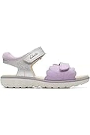 Clarks Roam Wing K., Sandalia, para Niños, Morado (Lilac Combi), 25.5 EU