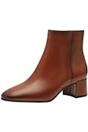 Tamaris Botines de Tacón para Mujer de Piel, Tacón Cuadrado, Cómodos, , 40 EU