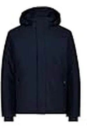 CMP Chaqueta softshell con capucha desmontable para hombre, color azul oscuro, talla 48