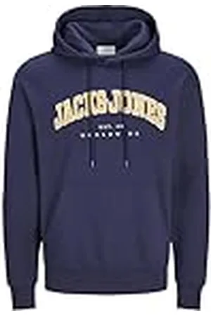 JACK & JONES Jjecaleb Varsity Sweat Hood Noos Pls Sudadera con Capucha, , 4XL para Hombre