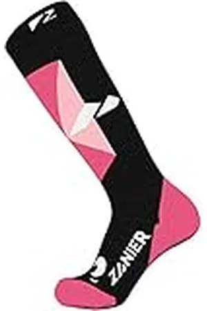 Zanier Calcetines Unisex Jugend 57058-2067-L, Negro, Fucsia, L