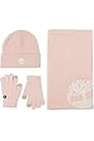 Timberland Juego de Regalo de Bufanda de Doble Capa, Gorro con puños y Guante mágico, , Talla única para Mujer