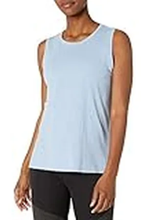 Amazon Top de Yoga de Algodón Suave de Corte Relajado (Disponible en Tallas Grandes) (Anteriormente Core 10) Mujer, , M