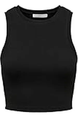 ONLY Onlvilma S/L Cropped Tank Top Jrs Noos Camiseta sin Mangas, , S para Mujer