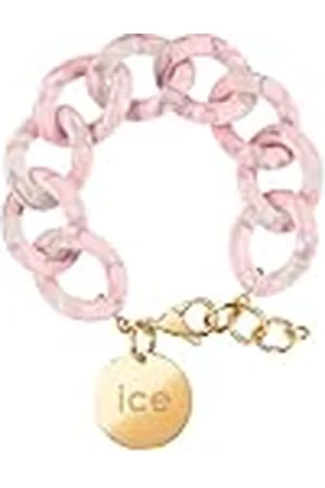 Ice-Watch ICE Jewellery, Chain Bracelet, Pearl nude, Pulsera de malla XL para mujer con medalla de oro (020996)