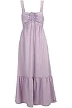 Tamaris Adana Vestido, Lavanda/Rayas Naranja Dusty, 44 para Mujer