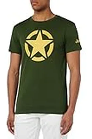 Jeep O102900-E946 J Camiseta Hombre Star, Estampado Grande Estampado Pequeño En La Manga J23W S