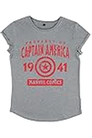 Marvel Avengers Classic Captains Property-Camiseta de Manga Larga para Mujer, , L