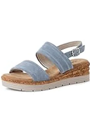 QS by s.Oliver Damen 5-28701-44, Sandalias con cuña Mujer, , 40 EU