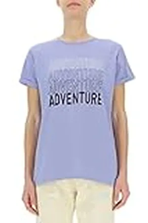 Jeep O102760-V254 J Camiseta Oversize Mujer Adventure - Estampado Grande - Mangas con Vueltas J23S Mujer XS